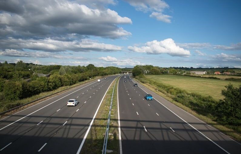 Highway Solar - a highway with cars on it