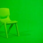 Kalimantan Green - green plastic chair on green floor