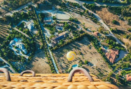 Floating Farm - bird's eye view photography of town