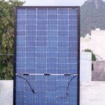Bifacial Panels - black and white solar panel