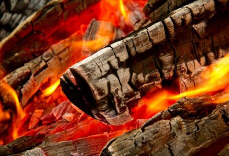 Coal Transition - close view of bonfire